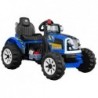 Backhoe Loader Blue - Electric Ride On Construction Vehicle