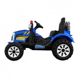 Backhoe Loader Blue - Electric Ride On Construction Vehicle