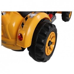 Backhoe Loader Orange - Electric Ride On Construction Vehicle