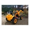 Backhoe Loader Orange - Electric Ride On Construction Vehicle