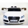 Audi Q5 White - Electric Ride On Car - Rubber Wheels Leather Seats 2,4G Remote