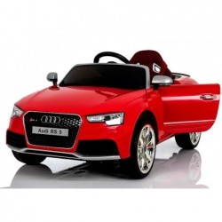 Audi RS5 Red - Electric Ride On Car - Rubber Wheels Leather Seats 2,4G Remote