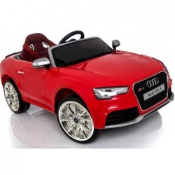 Audi RS5 Red - Electric Ride On Car - Rubber Wheels Leather Seats 2,4G Remote