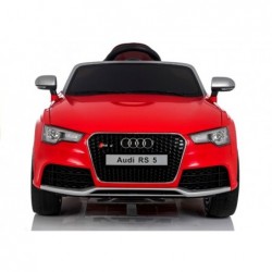 Audi RS5 Red - Electric Ride On Car - Rubber Wheels Leather Seats 2,4G Remote