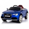 Audi RS5 Blue Painting Electric Ride On Car - Rubber Wheels Leather Seats 2x45W