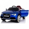 Audi RS5 Blue Painting Electric Ride On Car - Rubber Wheels Leather Seats 2x45W