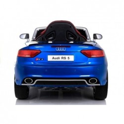 Audi RS5 Blue Painting Electric Ride On Car - Rubber Wheels Leather Seats 2x45W