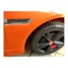 Jaguar F-Type Orange - Electric Ride On Car - Rubber Wheels Leather Seat Radio