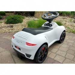 Porsche White - Push Along Ride On Vehicle