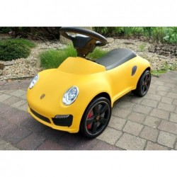 Porsche Yellow - Push Along Ride On Vehicle