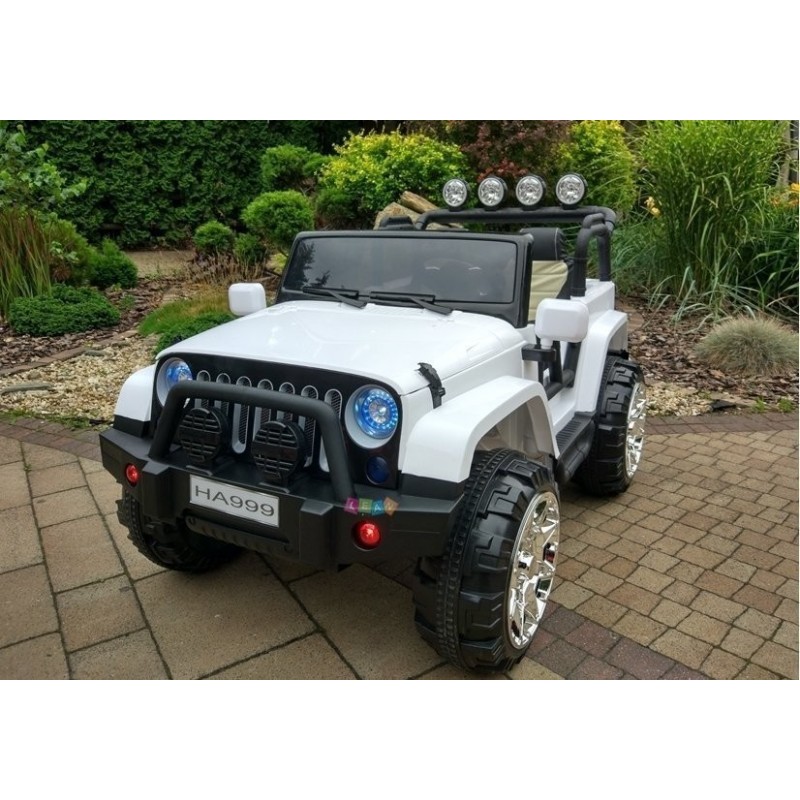 WXE1688 White 4x4 - Electric Ride On Car