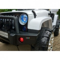 WXE1688 White 4x4 - Electric Ride On Car