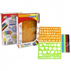 Colorful Patterns For Drawing Alphabet And Shapes