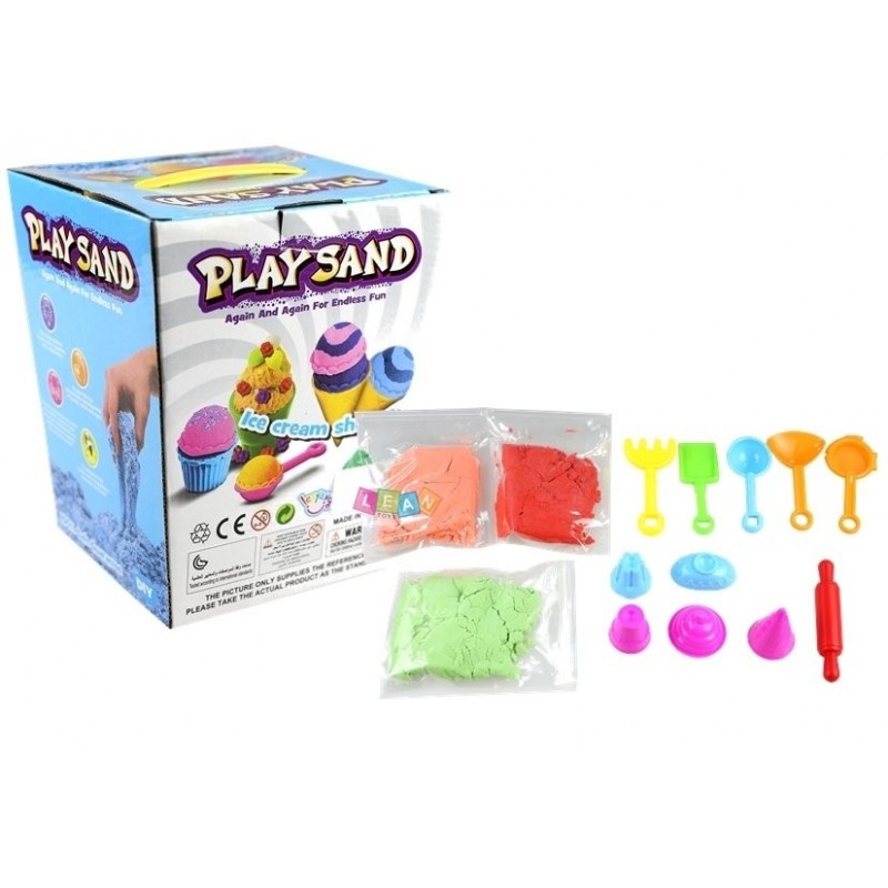 Colorful Magic Sand With Patterns Ice Cream Set