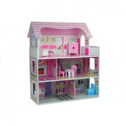 Wooden Dolls House "Stefie" Multi-Storey with 5 Rooms