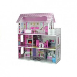 Wooden Dolls House "Stefie" Multi-Storey with 5 Rooms