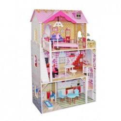 Wooden Dolls House "Natalie" Multi-Storey with 4 Rooms