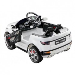 Ride On Car HL1618 White Lights EVA-Wheels FM SD USB Leather Seats 2.4G