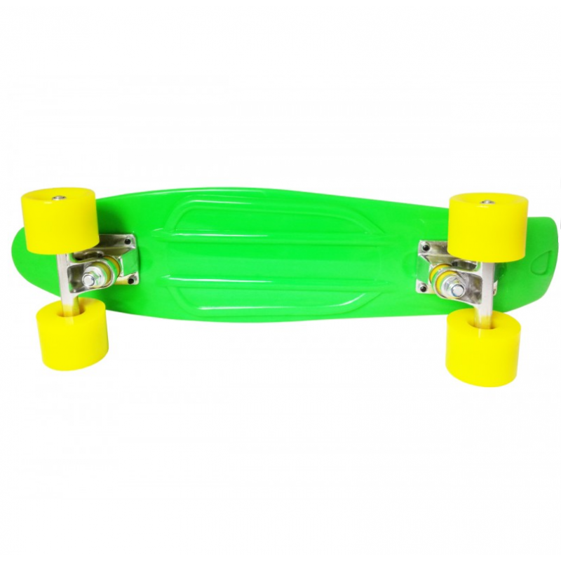 Cruiser Skateboard Vinyl Green and Yellow