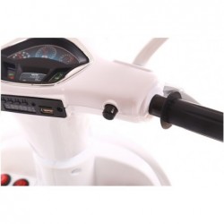 XMX813 White - Electric Ride On Motorcycle