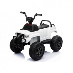 BDM0911 White - Electric Ride On Quad