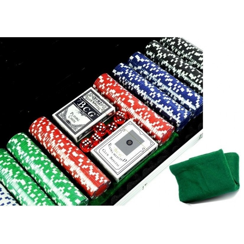 Poker Set Suitcase Black Jack 500 PCS