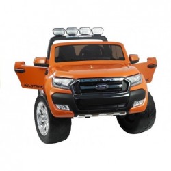 New Ford Ranger Orange Painting - 4x4 Electric Ride On Car - LCD Display