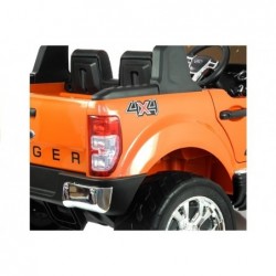 New Ford Ranger Orange Painting - 4x4 Electric Ride On Car - LCD Display