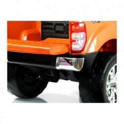 New Ford Ranger Orange Painting - 4x4 Electric Ride On Car - LCD Display