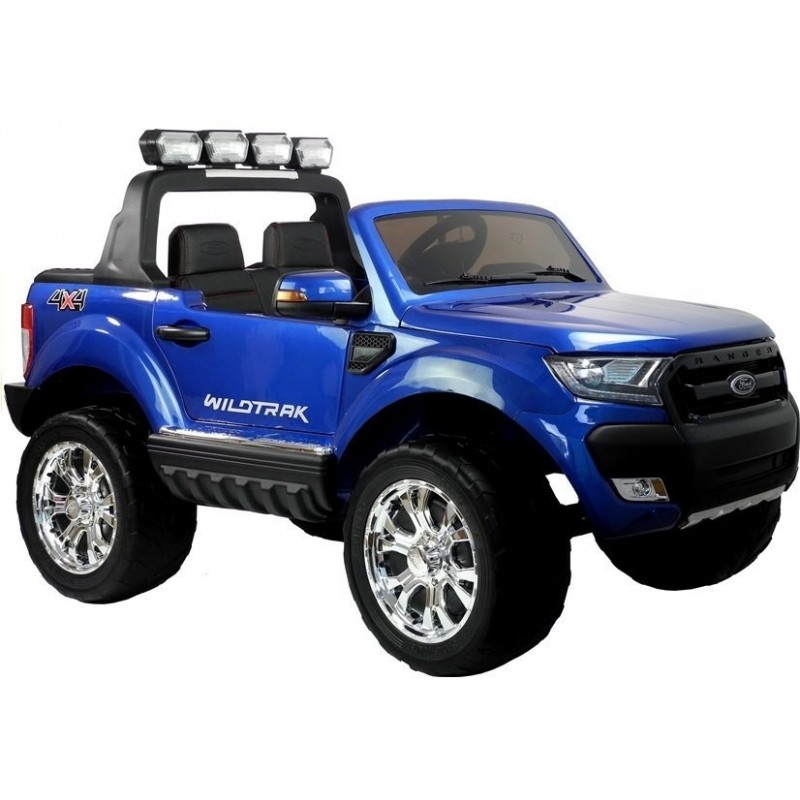 New Ford Ranger Blue Painting - 4x4 Electric Ride On Car - LCD Display