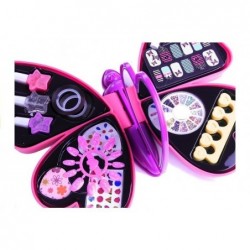 Manicure Kit Butterfly Nail Polishes Labels Glitter