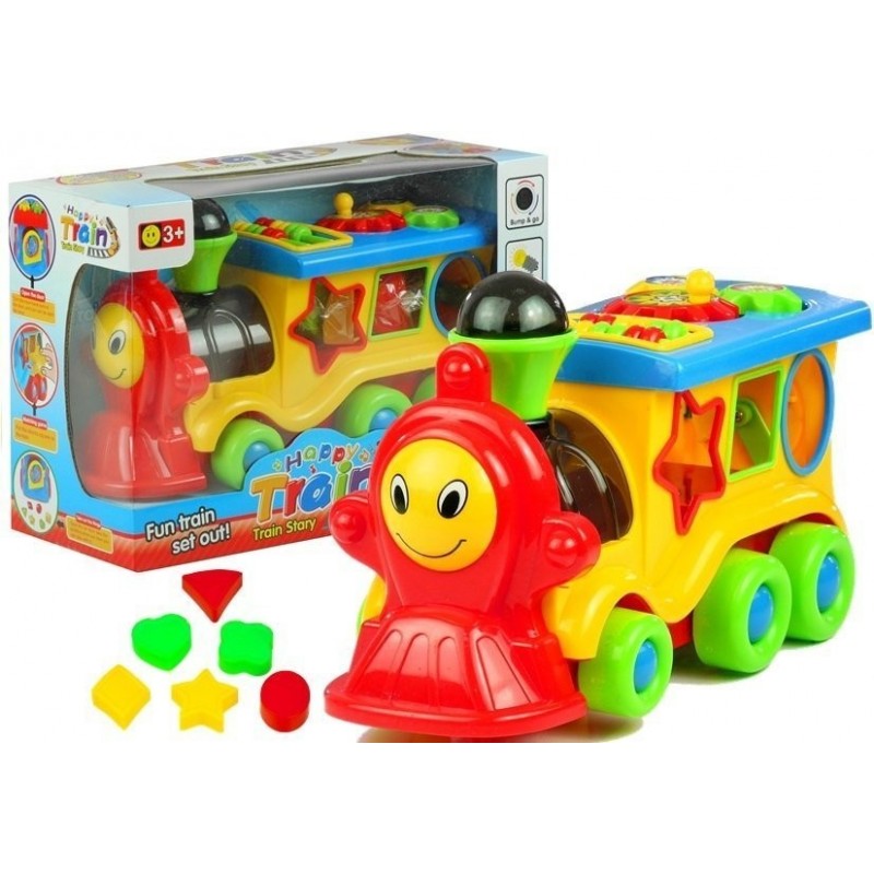 Happy Train Educational Funny Shapes Blocks