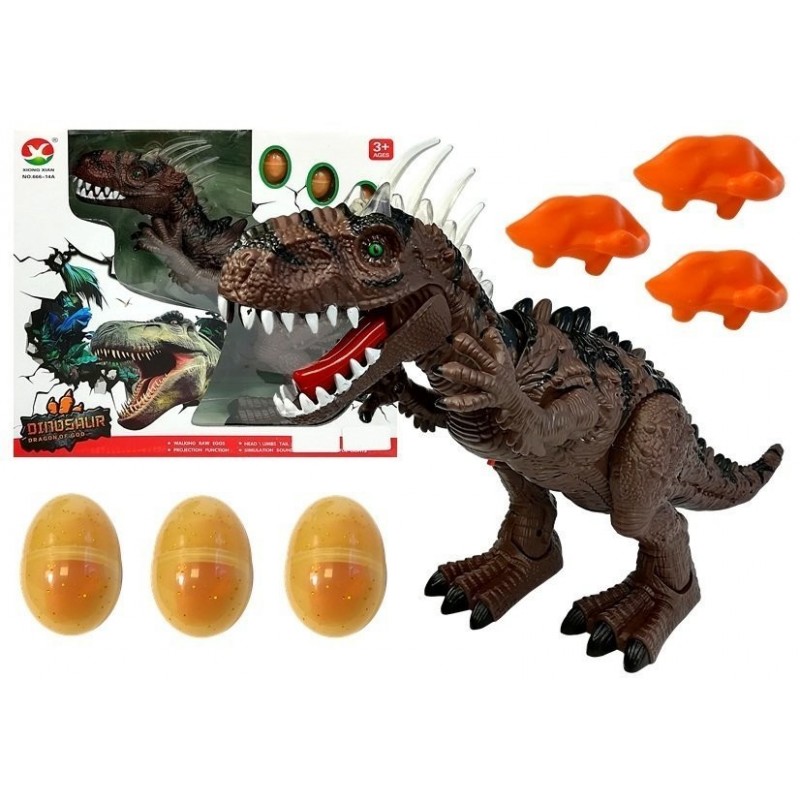 Battery-operated Dinosaur Egg Laying Brown