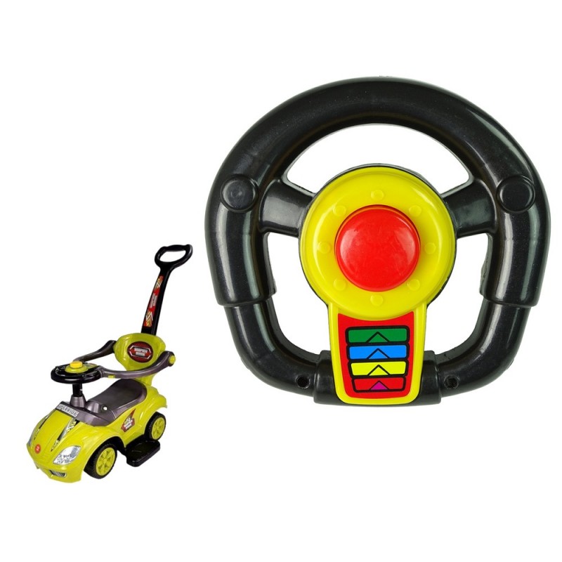 Steering Wheel for Pusher Mega Car Coupe Yellow