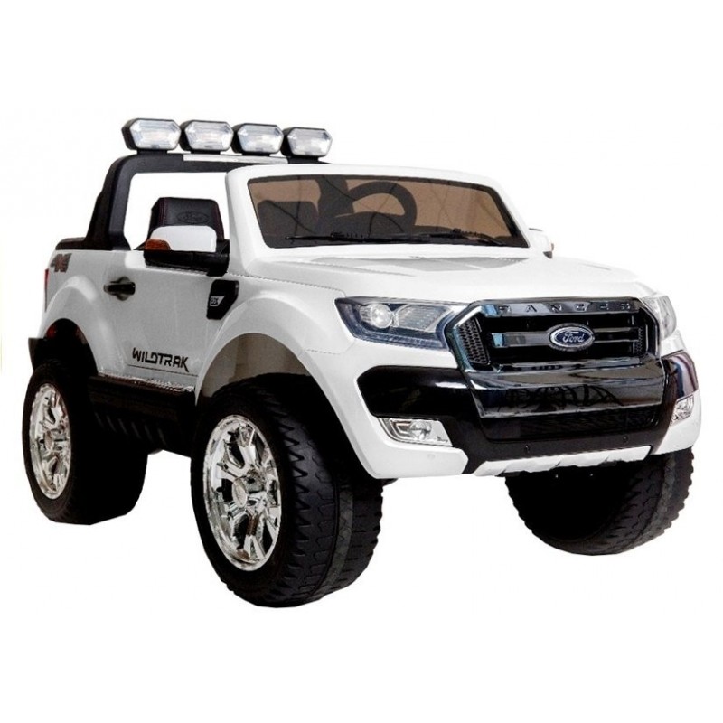 New Ford Ranger White - 4x4 Electric Ride On Car - LCD Display