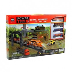 Sawmill Train Set 450 cm with Accesories 60 pcs