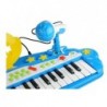 Big Keyboard with MP3 37 Keys with Microphone Blue