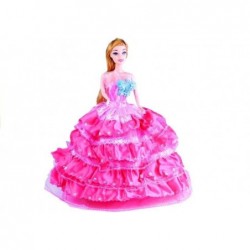 Birthday Doll Dress Shoes Tiara Hairbrush Pink