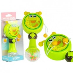 Interactive Drum To Hand Rattle Green