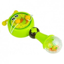 Interactive Drum To Hand Rattle Green