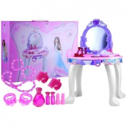 Dresser for a Girl with a Mirror Accesories Pink