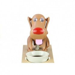 Dog Piggy Bank Robotic Coin Munching Toy Money Box Caramel