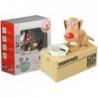 Dog Piggy Bank Robotic Coin Munching Toy Money Box Caramel