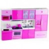 Kitchen for Dolls With Accessories Light&Sound Effects Pink