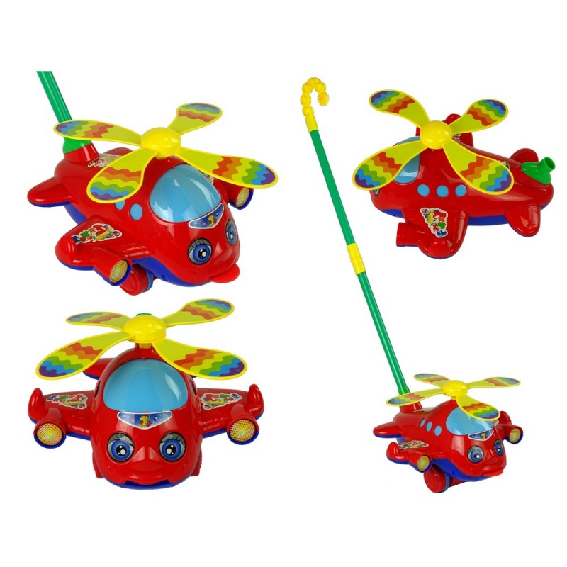 Plane Push Toy Noisemaking Moves Tongue and Propeller