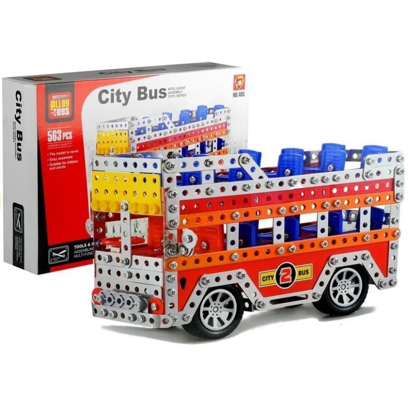 Big Set Constructive Bricks Bus 563 Elements