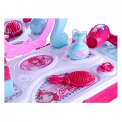 Toalette Suitcase 2in1 Dressing Table Accessories Pink 14 Elements