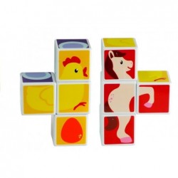 Magnetic Jigsaw Puzzle Toy For Kids Animals 4 Elements