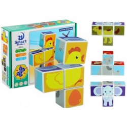 Magnetic Jigsaw Puzzle Toy For Kids Animals 4 Elements