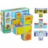 Magnetic Jigsaw Puzzle Toy For Kids Animals 4 Elements